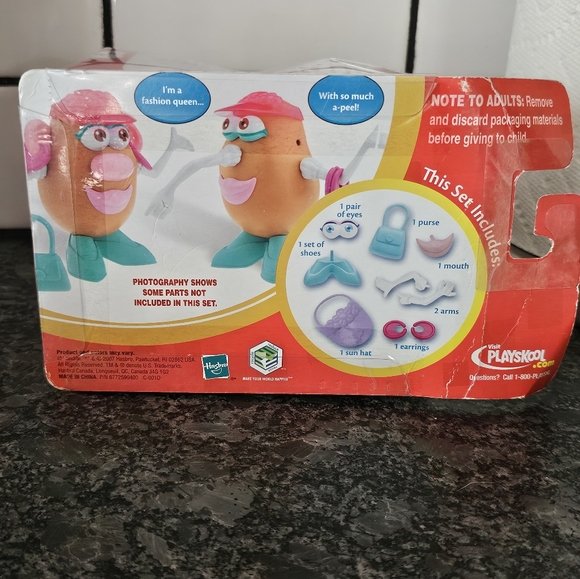 Mr.‎ Potato Head Mrs. Parts 'n Pieces Glamour Spud 2007 NIP Girl Dress Up Play - Picture 4 of 5
